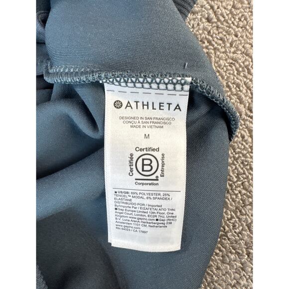 NWT Athleta Seasoft Rib Tee Dress Athleisure Casual Lounge Pockets Size Medium - Picture 11 of 11